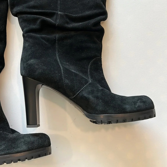 Tapeet - lug sole, suede knee high boots, buckle detail, 37 - Picture 3 of 14